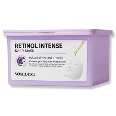 SOMEBYMI Oficiální Retinol Denní RETINOL INTENSE DENNÍ Pleťová maska pro Suchou Korejskou Kosmetiku Maska, 30 kusů, MASKA, 30 ks, Vrásky, Zpevnění, Póry, Pleť,