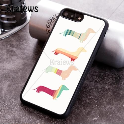 Krajews Dachshund Sausage Dog Soft Phone Case For iPhone 17 Air 16 16e 15 14 11 12 13 Pro MAX Plus Cover Shell Coque