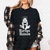Marilyn Unisexson Summer Trend Harajuku ShortSleeved Unisexs and WoUnisexs Universal Pattern LargeSized Comfortable TShirt