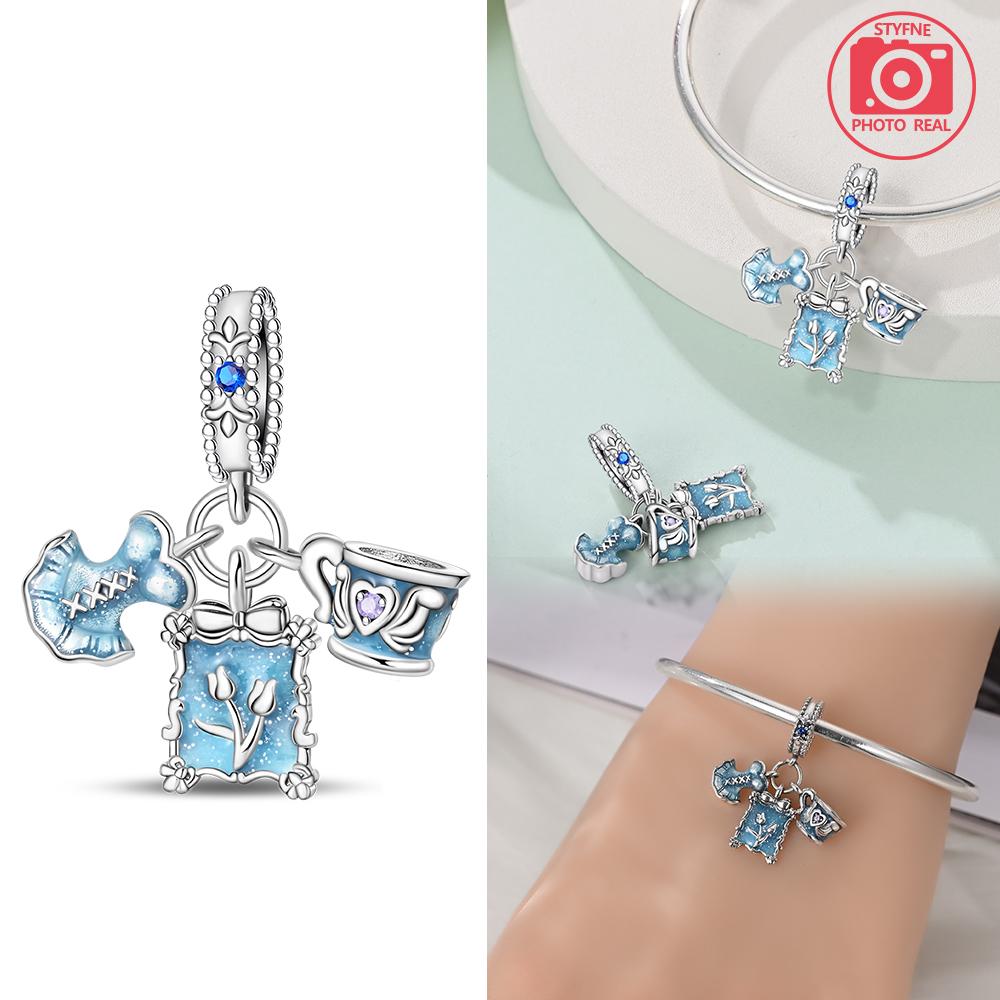 New Copper Colors Afternoon Tea Pendant Fit Copper Colors Original Bracelets Diy Birthday Jewelry Gift