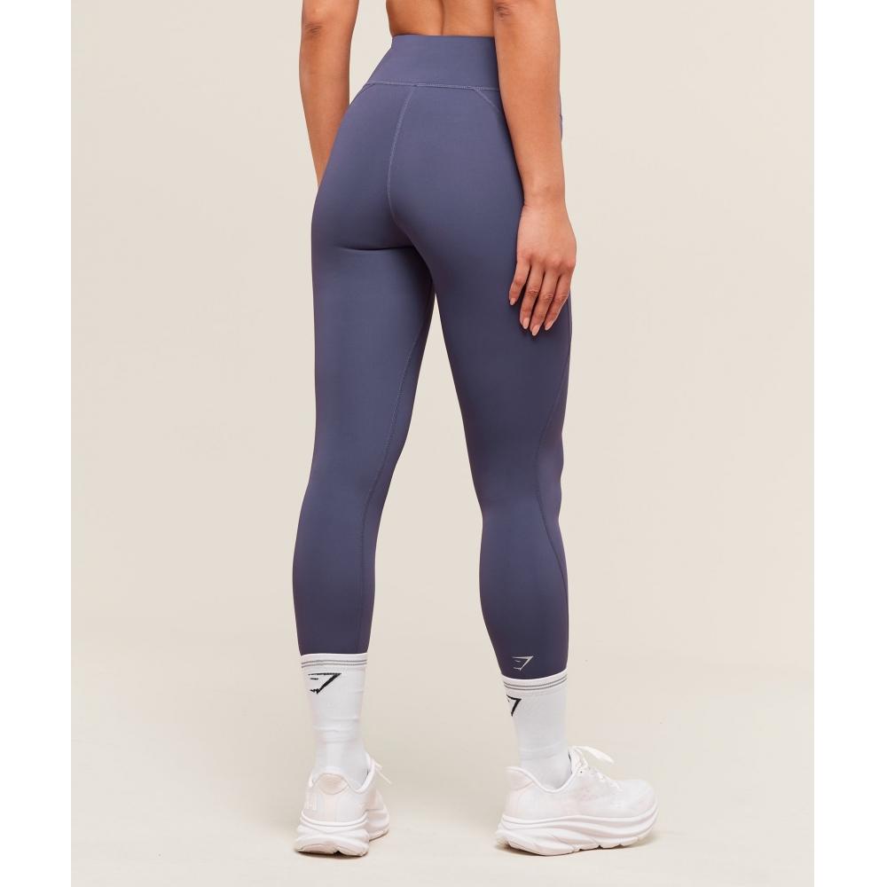 Gymshark Running Pocket Leggings Weighted Purple B3c7s Pb7p
