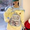Schul-Ita-Tasche Trends Transparenter Reißverschluss-Rucksack Preppy-Stil Weiche Damen-Taschen