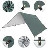 Waterproof Camping Sunshade, Portable Tent Tarpaulin, UV-Protective Sunshade, Multi-Functional Outdoor Camping Gear - Gray