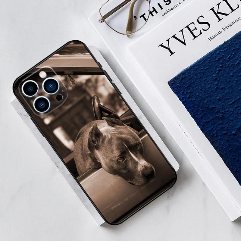 Pit Bull Lovely Dog Pitbull Case For iPhone 17 Air 15 14 11 16 Pro Max 13 12 Mini 15 16 Plus 16e Funda Silicone Cover