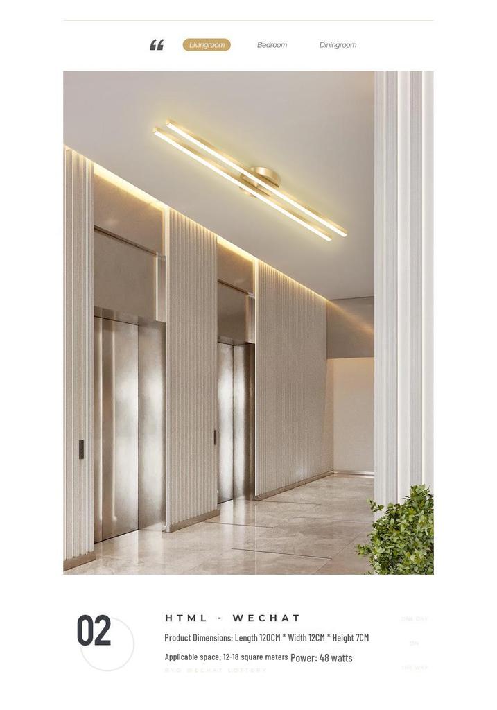 Modern Minimalist LED Hallway & Corridor Ceiling Light