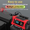 12V 10A Smart Fast Charger Touch Screen Pulse Repair Automatic Smart Battery Charger Digital LCD Display for Car Motorcycle