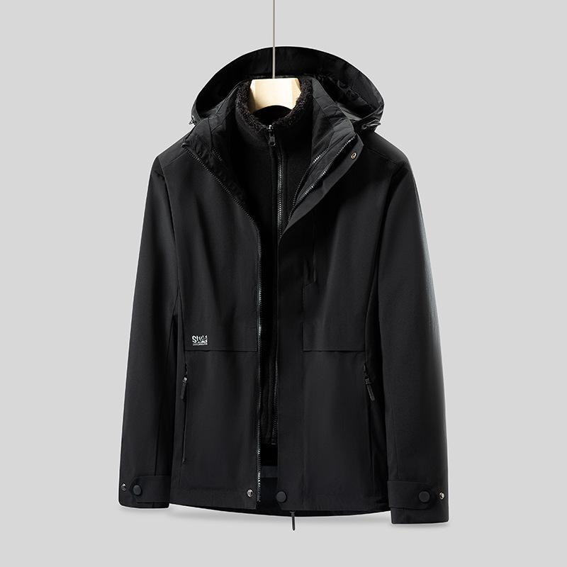 

Outdoor Jacket Three-in-one Removable Fleece Liner Mountaineering Jacket for Women 5XL