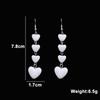 Imitation Pearl Earrings for Women Hollow Heart Pendants Korean Drop Earrings Personality Hanging Earrings Boucle Oreille Femme