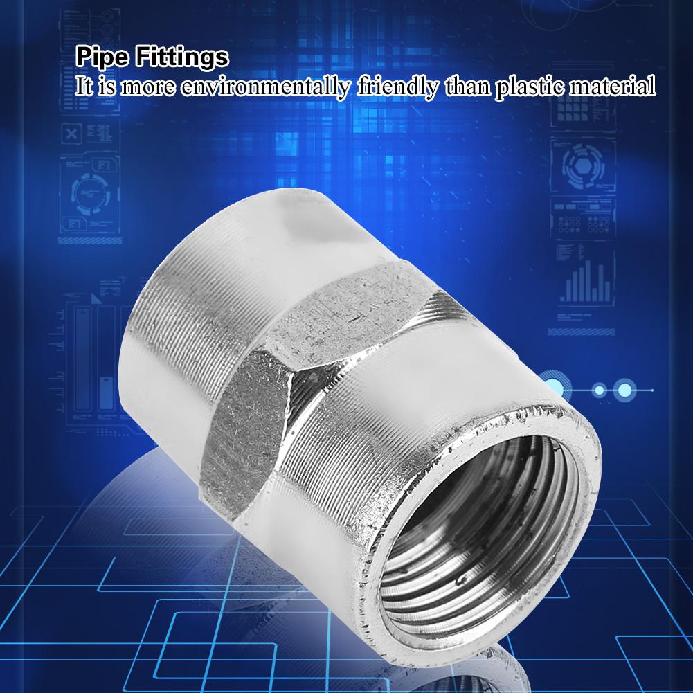 5 sztuk G1/2 Złączka Adapter do Rur ze Stali Nierdzewnej do Łazienki Kuchni (b)