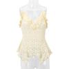 2026 Spring/Summer New Women's Sweet Style Irregular Lace-Up Camisole Top