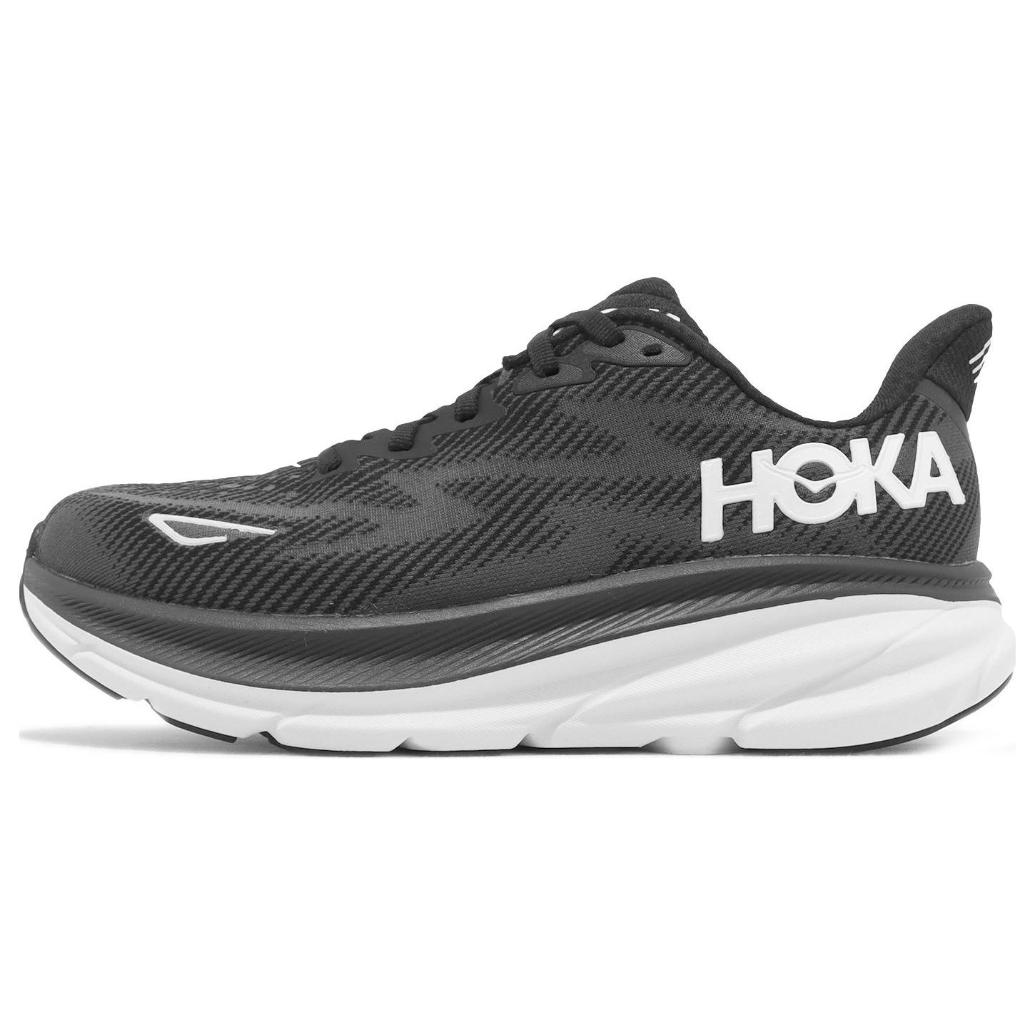 

HOKA Clifton 9 Широкие Черные Белые Женские Кроссовки 1132211-BWHT 38.5