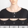 European & American Diamond Letter Pendant Necklace for Women - Stainless Steel Jewelry