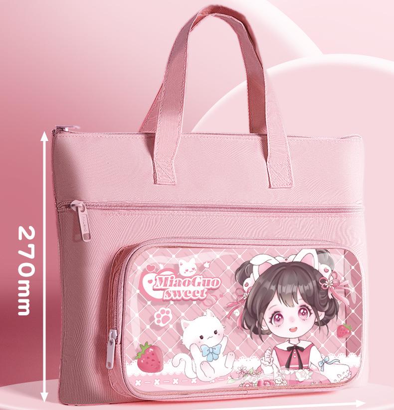Student Book & Homework Tote for Elementary Kids