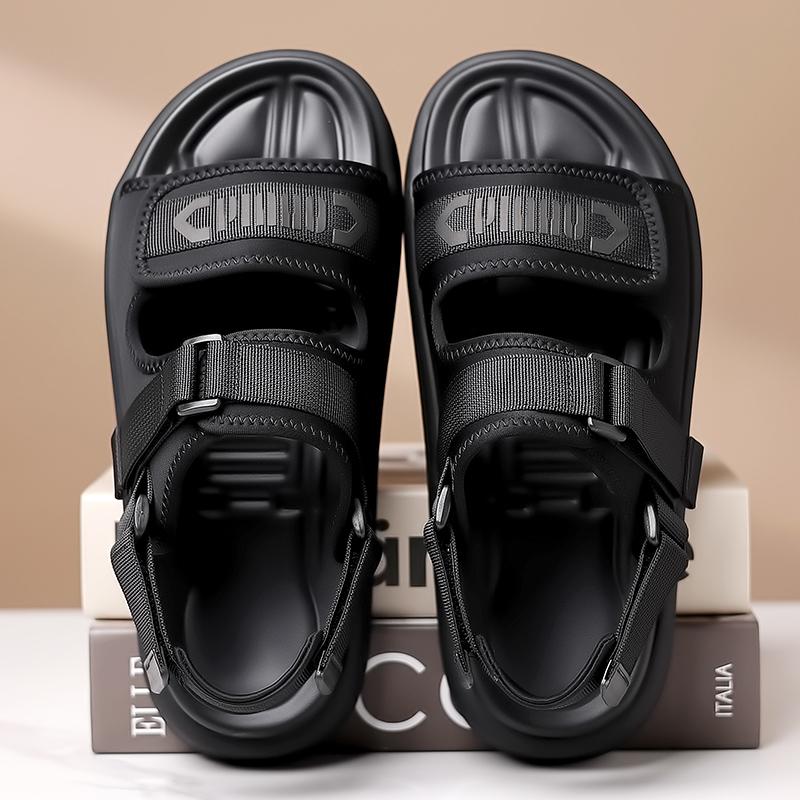 2025 New Man Sandals Hollow Out Beach Footwear Anti-collision Toe Wading Aqua Shoes Comfy Breathable Men Luxury Sandals
