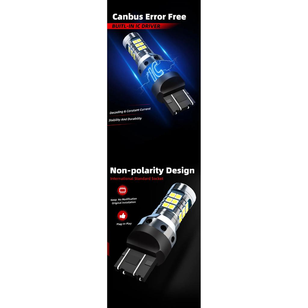 2pcs Car LED Daytime Running Light Lamps Blubs DRL Canbus No Error For Skoda Citigo 2011 2012 2013 2014 2015 2016 2017 2018 2019