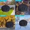 600D Heavy Fire Pit Cover Rainproof Home Round Barbecue Rack Covers Gas Charcoal Brazier Grill Furniture Universal UV Protector