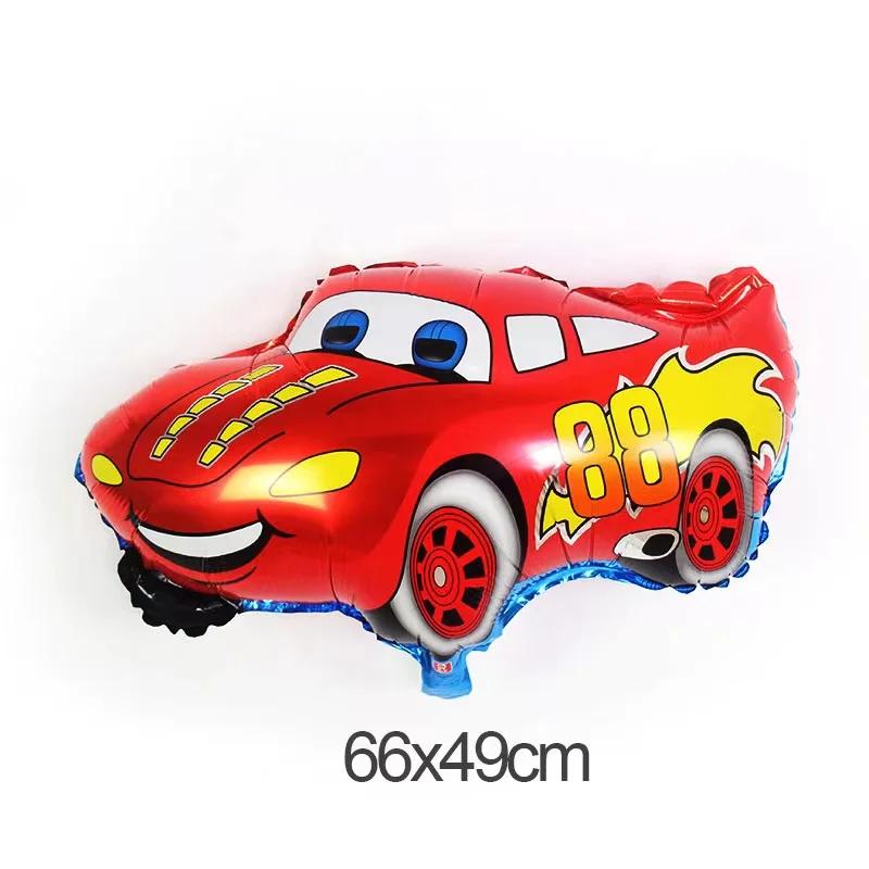 1Pc Cartoon Car Balloons Train Fire Truck Tank Engineering Car Tractor Aluminum Film Balloon Birthday Party Baby Shower Toy
