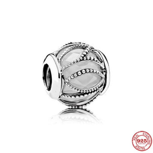 Neastamor Silver 925 Sparkling Blue Star Santa Claus Dangle Charm Bead Fit Original  Bracelet Pendant DIY Jewelry Women