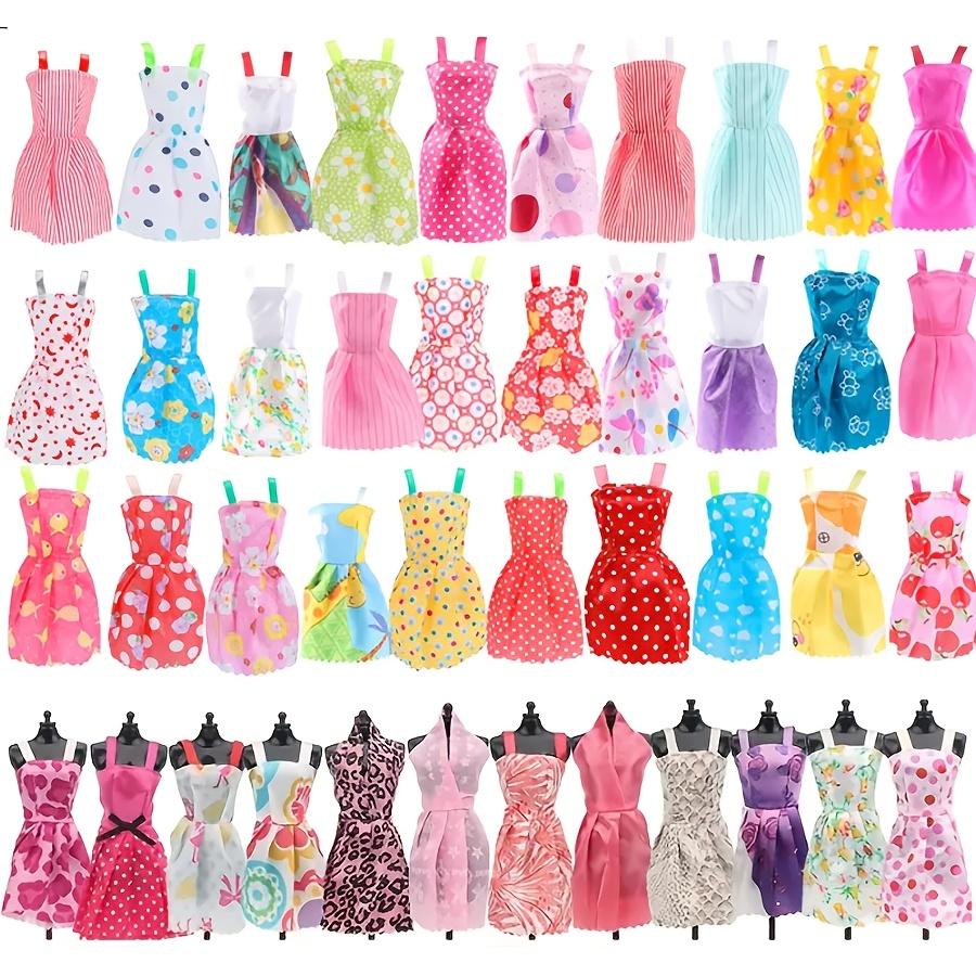 43Pcs 30cm Set Fashionable Doll Clothes Accessories Mini Camisole Skirt Necklace Earrings Crown Hangers Toy and Play Entertaining Safe Kid Friendly