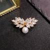 Angel Wings Rhinestone Brooch - Unisex Korean Style Corsage Pin & Clothing Accessory