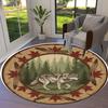 Stumpanimals Round Area Rug,Carpet Rug for Living Room Bedroom Sofa Playroom Decor,Non slip Floor Mat