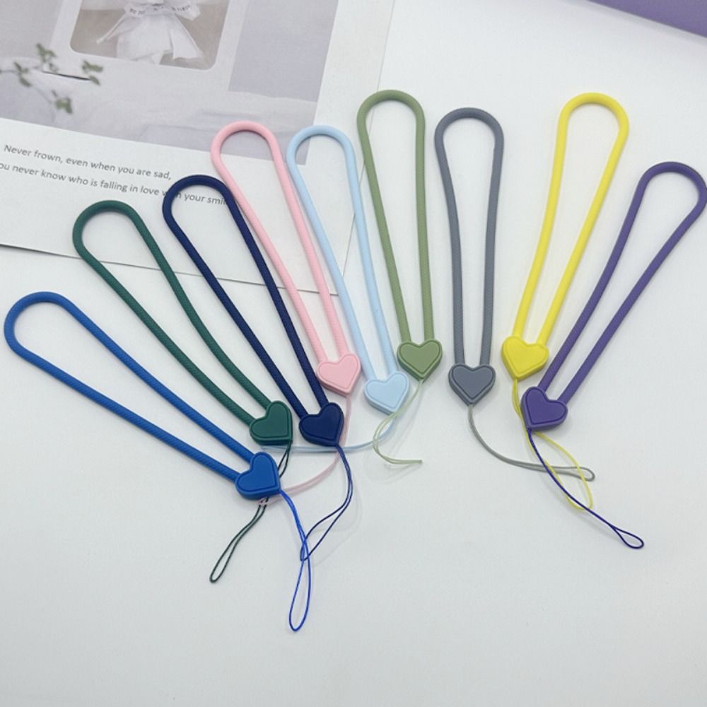 Silicone Mobile Phone Strap Short Rope Phone Hanging Rope Wrist Hand Strap  For Mobile Phone