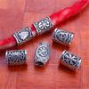 5 teile/beutel Silber Metall Haar Ringe Geflecht Dreadlocks Perlen Haar Manschetten Dread Tube Charm Dreadlock für DIY Haar Mithelfer
