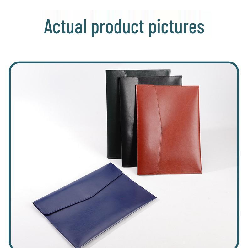 A4 Imitation Leather Waterproof Business File Bag & Receipt Folder