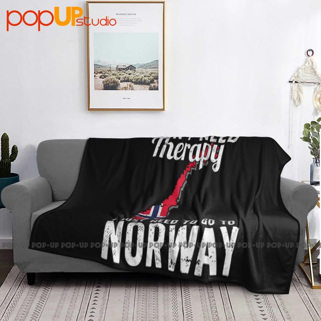 I Don T Need Therapy Just To Go Norway Norwegian Flag Ultra-Soft Blanket Quilt Winter Sofa Cover Bed Covers