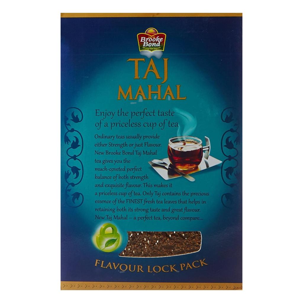 Taj Mahal South Tea 500g Pack Rich Flavourful Chai Premium Blend Powdered Loose Tea Leaves Orange Aroma