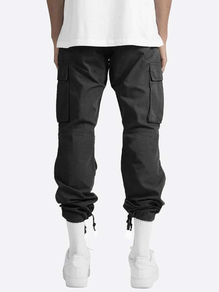 2025 Men's European & American Multi-pocket Drawstring Workwear Trousers