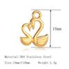3Pcs Lipstick/Martini Wineglass/Ballet Girl Charm Fashion Stainless Steel Pendant DIY Exquisite Necklace Bracelet Jewelry Making