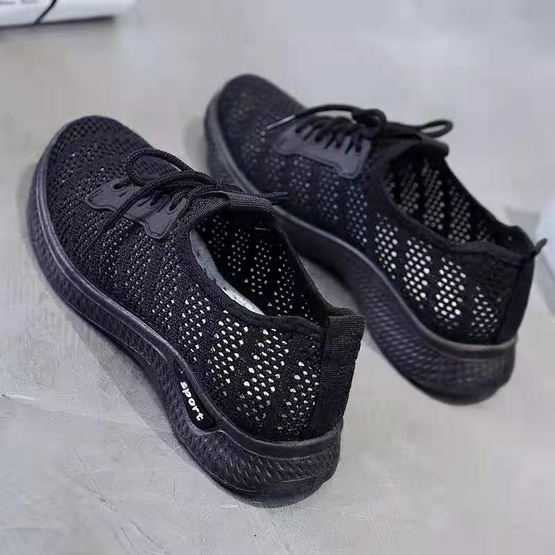 Women Shoes 2025 Mesh Breathable Flat Shoes Women Platform Wedge Sneakers Women Hollow Out Casual Shoes Zapatillas De Mujer
