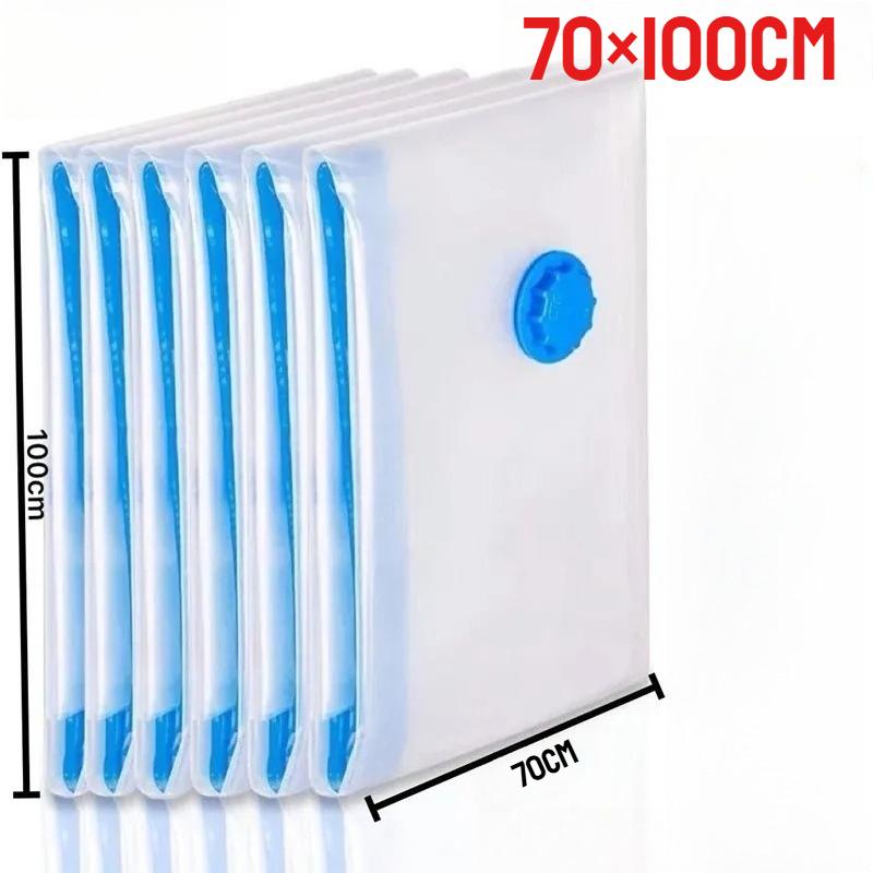 3/6Packs Travel Compression Bags, Travel Essentials Vacuum Storage Bags Space Saving Bags for Suitcases Organizer For Clothes 4 Sizes