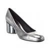 Ferragamo Farrah Leather Pump Silver