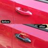 4x Carbon Fiber ABS Exterior Door Handle Cover Trims For Kia Stinger 2018-