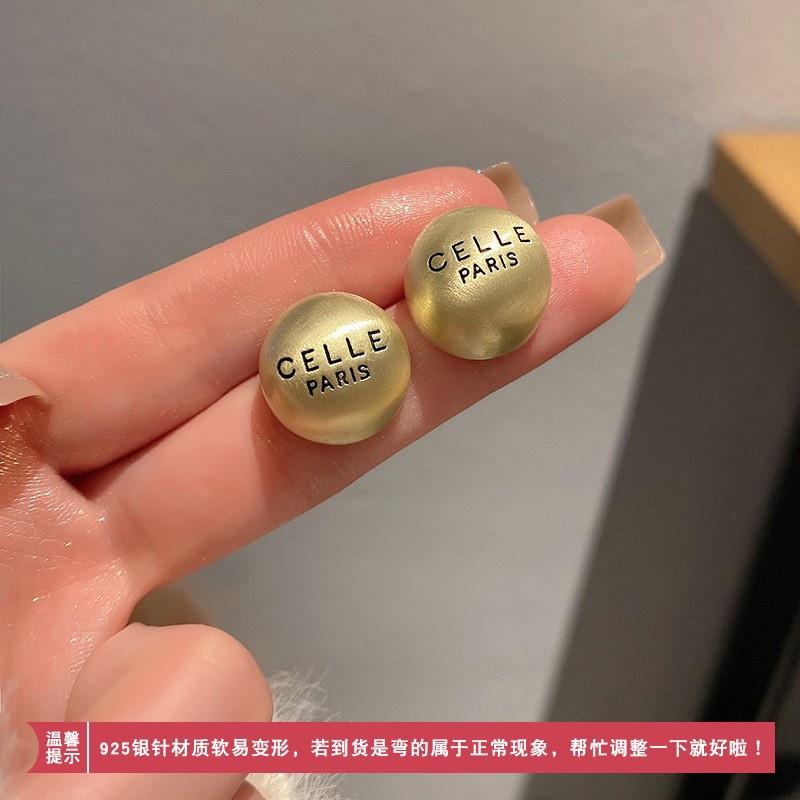 Ins Fashion Geometric Pearl Earrings High-quality Silver Pins With A Retro Twist