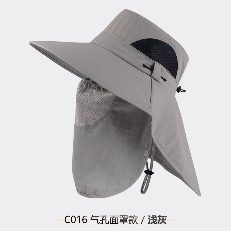 Men Women UV Protection Sun Hat With Wide Brim Breathable Fishing Cap Hiking Outdoor Travel