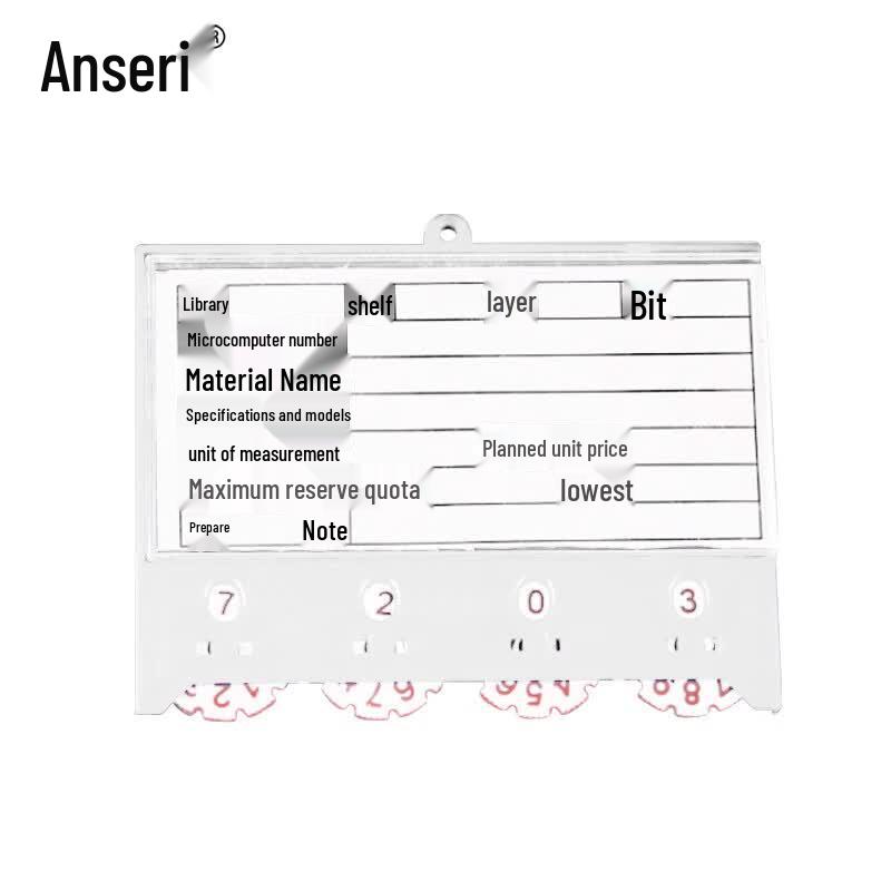 Ancairui Magnetic Shelf Inventory Counting Card Holder