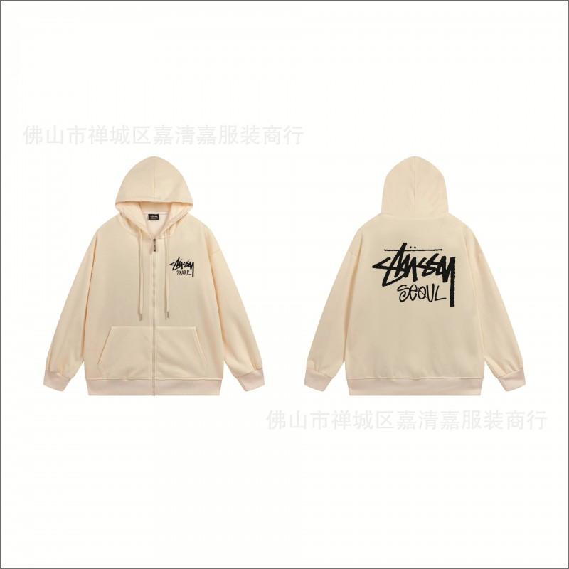 Mens Oversized Zip-Up Hooded Sweatshirt Casual Streetwear Cotton Pullover Fall