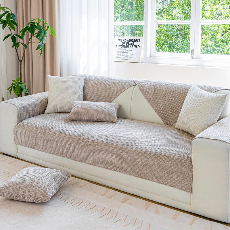 Sofa Cushion Four Seasons Universal Sofa Seat Cover Chenille Sofa Cushion Modern Simple Non-Slip Seat Cover