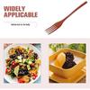 Smooth Wooden Kitchen Utensil Handle Mixing Fork for Cooking, Serving and Salad Preparation - Everyday Use