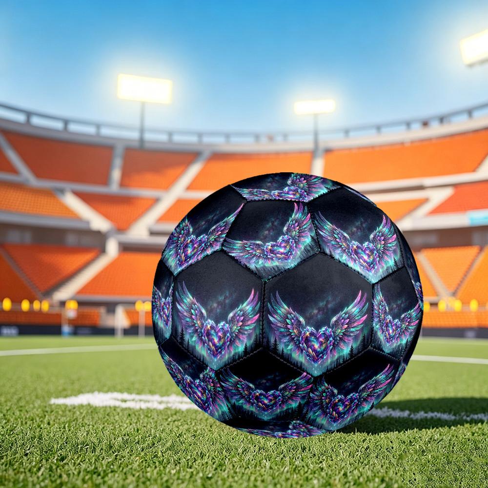 1pc Heart Wings Size 5 Soccer Ball Professional Lightweight Durable Match Training Football Indoor &Outdoor Sports BallTraining Ball Y16