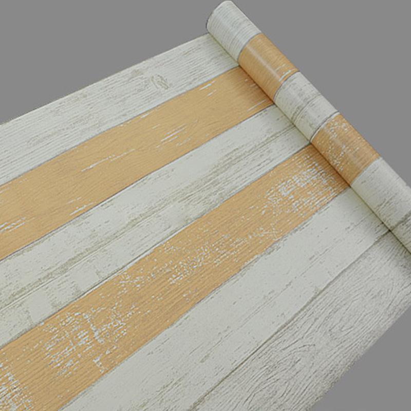 DIY PVC Self Adhesive Wallpaper Wood Grain Furniture Renovation Sticker Waterproof Vinyl for Wooden Desktop Wardrobe Door