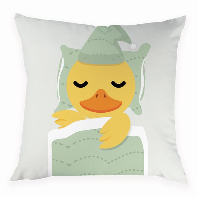 Bedroom Living Room Sofa Pillow Cover Decorative   Home Decor Cartoon Duck Animal Cushion