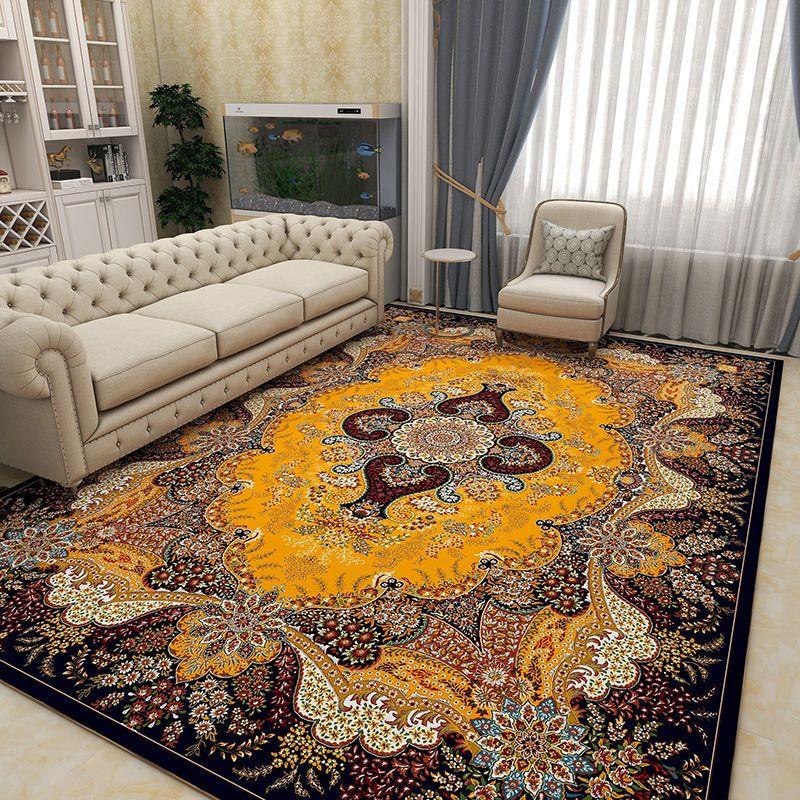 Retro European and American Style Carpet Living Room Coffee Table Carpet Indoor Bed End Carpet Persian Stylelarge Area