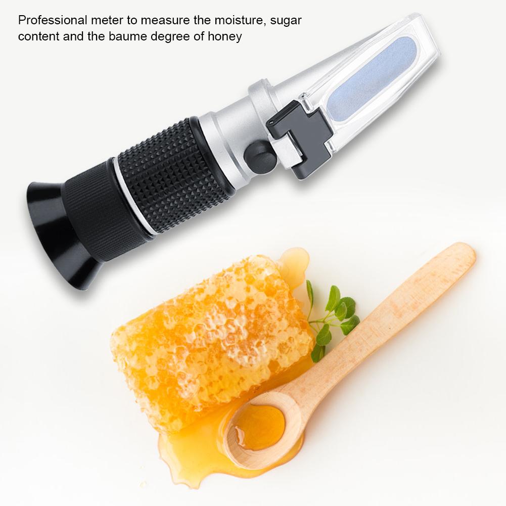 3 In 1 58 90percent  Accurate Brix Refractometer Honey Sugar Content Baume Degree Tester Meter