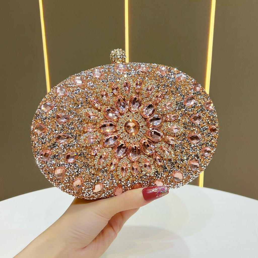 Rhinestone Sunflower Evening Bag: Luxury & Versatile Crossbody Handbag with Elegant Sparkle