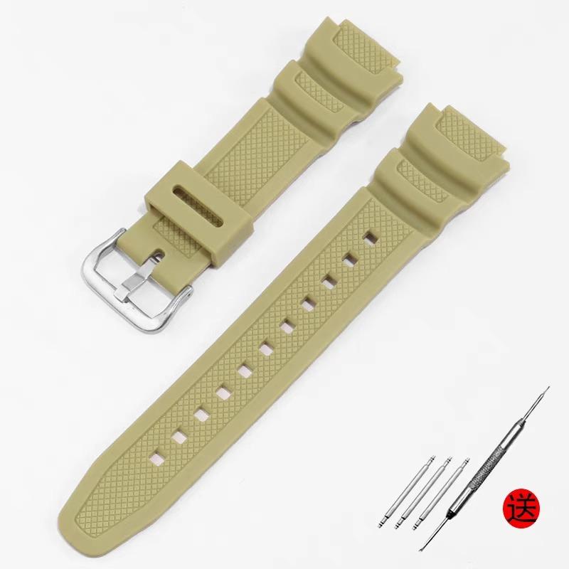 Accessori per cinturino da polso adatti per Casio Watch W-218h / F-108 AE1200 / 1000 / 1300 cinturino da polso in resina silicone 18mm