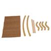 Elevated Cat Hammock Bed Removable Washable Wooden Rattan Mat Breathable Raised Pet Cot for Cats Small Dogs